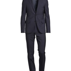 Kostym leader tropical wool navy blue