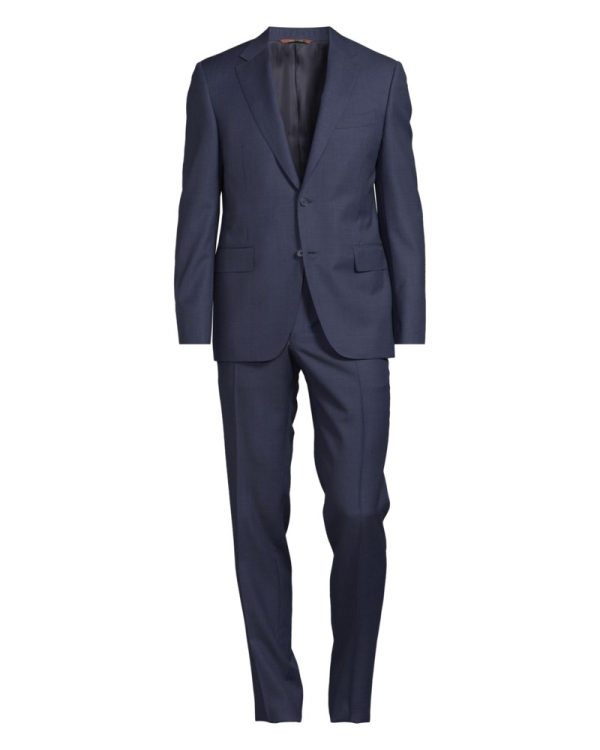 Kostym mirco structure navy
