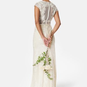 Slit Lace Wedding Gown