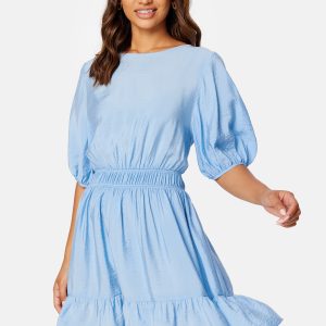 Flounce Puff Sleeve Dress