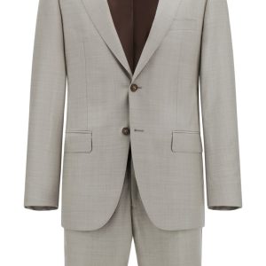 Grisaille pure wool suit sand